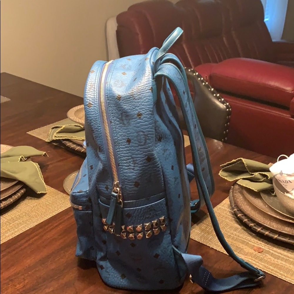 Mcm turquoise backpack - Picture 4 of 9